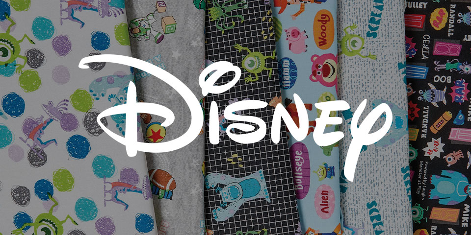 Disney fabrics, toys, games, kits, stickers & more