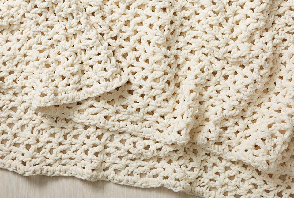 image of a crochet blanket