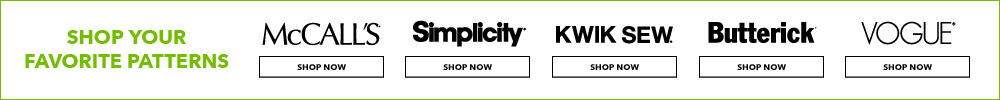 JOANN has all the classic & trendy patterns from all the major pattern makers
