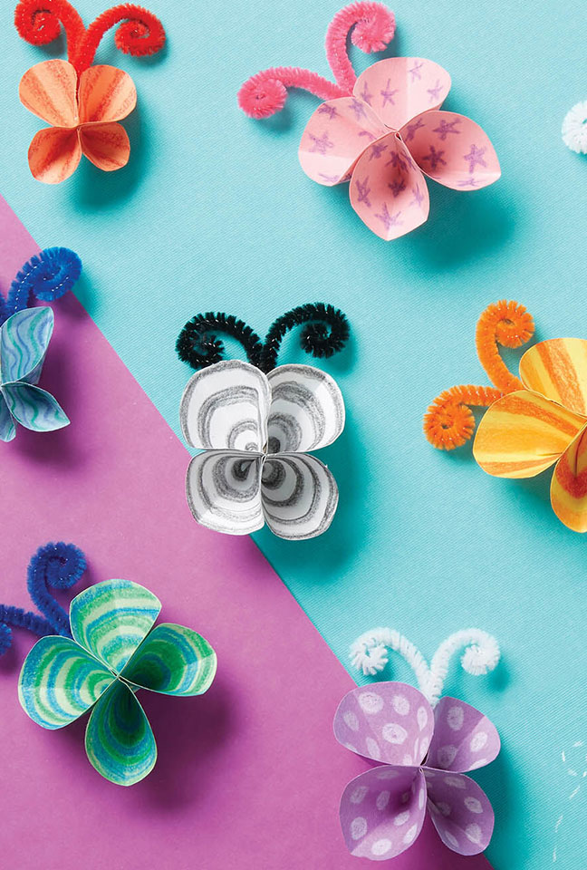 Paper butterflies project