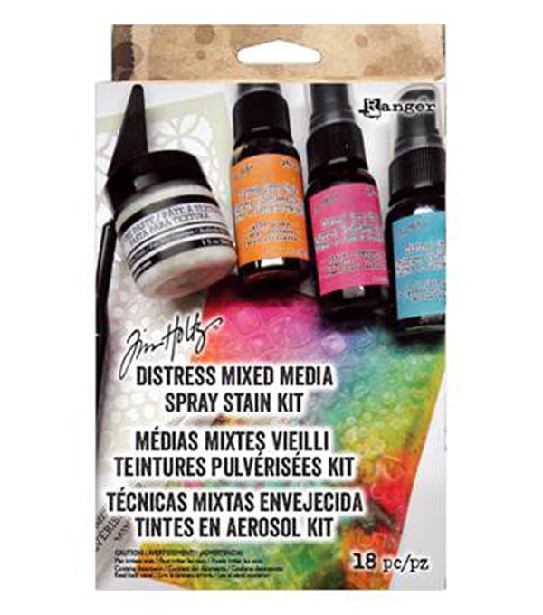 Tim Holtz® Distress 18 Pack Mixed Media Spray Stain Kit