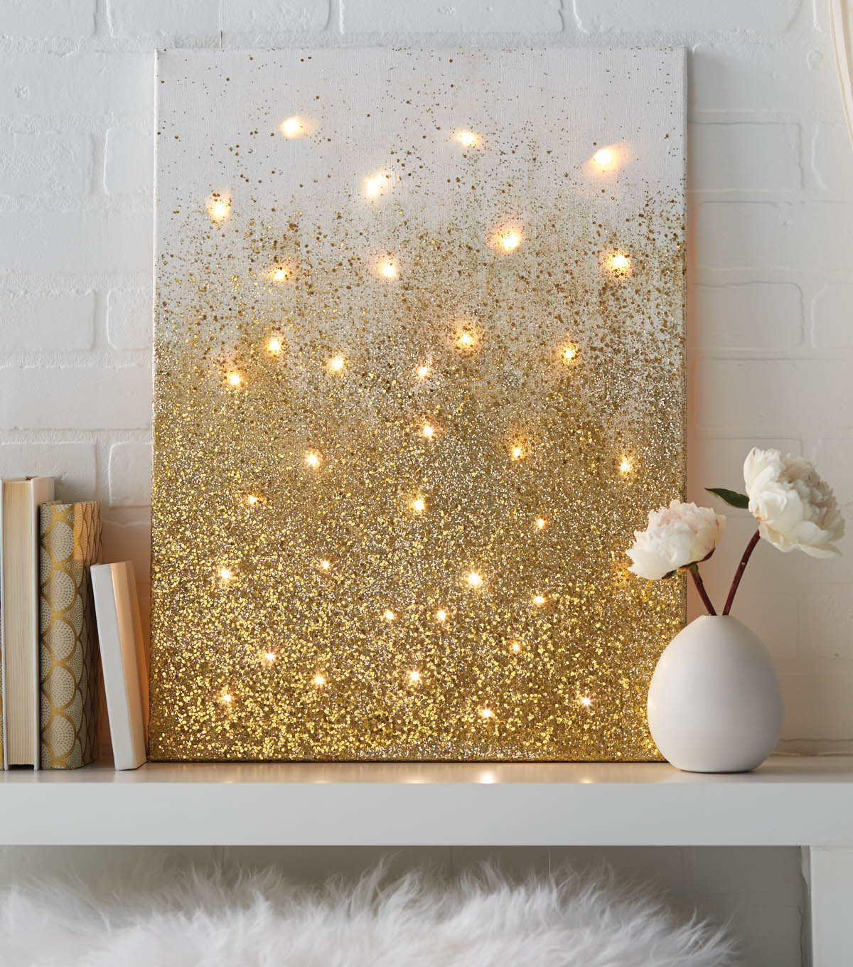 How To Apply Glitter To A Canvas Painting How To Apply Glitter To A Canvas Painting