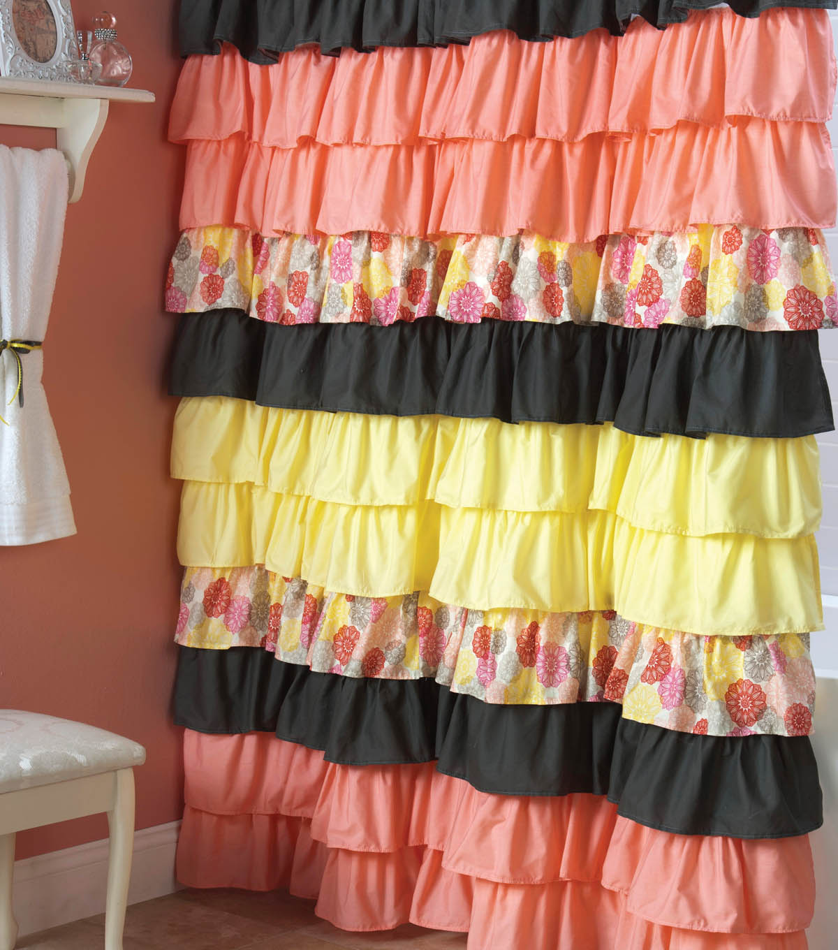 Diy Ruffle Shower Curtain Projects Joann