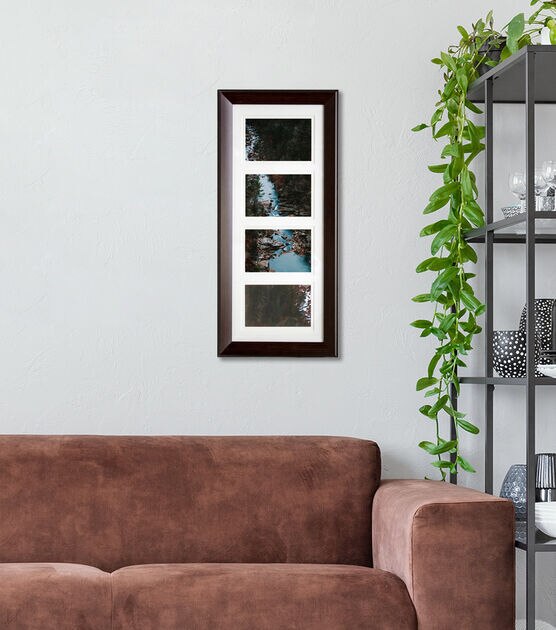 BP 4 Photo 8" x 20" Matte Brown Collage Frame, , hi-res, image 5