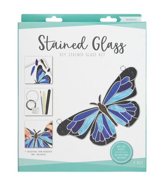 American Crafts Butterfly Do It Yourself Stained Glass Kit