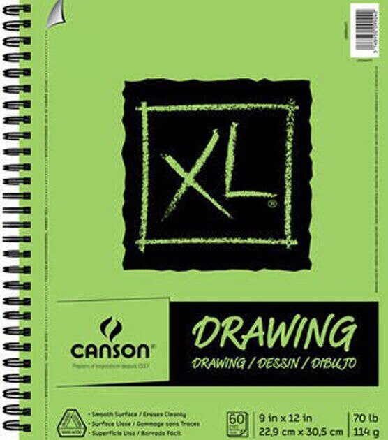 Canson XL 9''x12'' 60 Sheets Spiral Drawing Pad