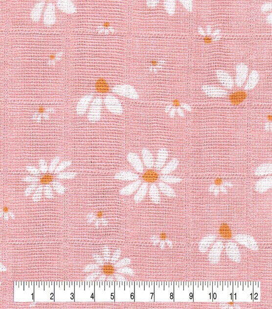 Daisies Cotton Swaddle Nursery Fabric by Lil' POP!, , hi-res, image 3