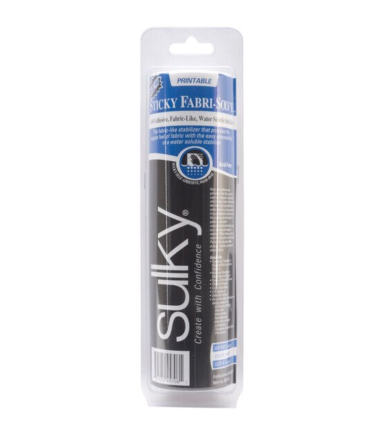 Sulky Sticky Fabri-Solvy water-soluble stabilizer 8 1/2 x 11 in