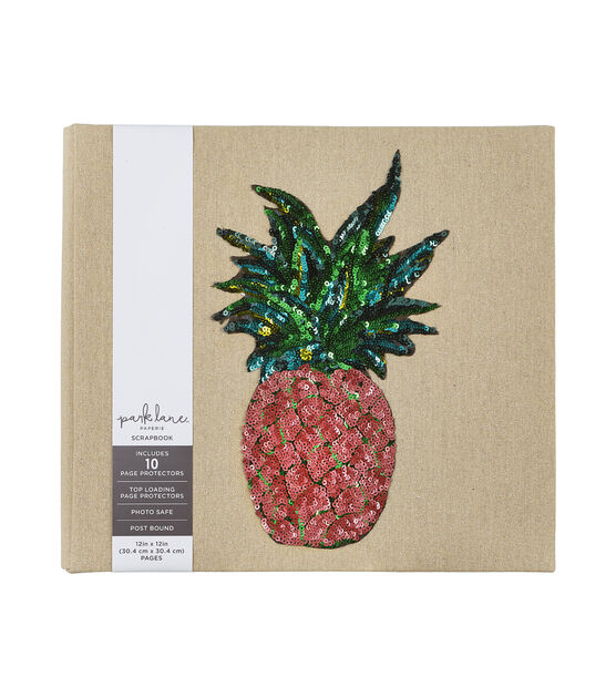 12" x 12" Sequin Pineapple Scrapbook Album by Park Lane