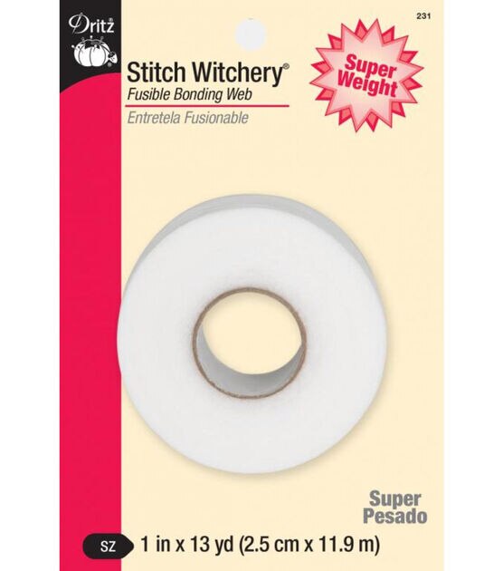 Dritz 1" x 13yd Stitch Witchery Super Weight Bonding Web