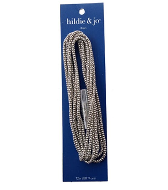 72" Silver Iron Snake Chain by hildie & jo