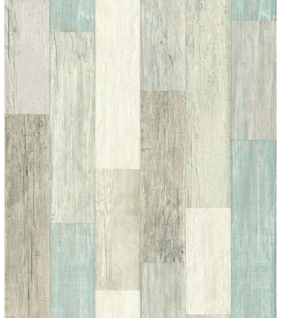 RoomMates Wallpaper Coastal Weathered Plank