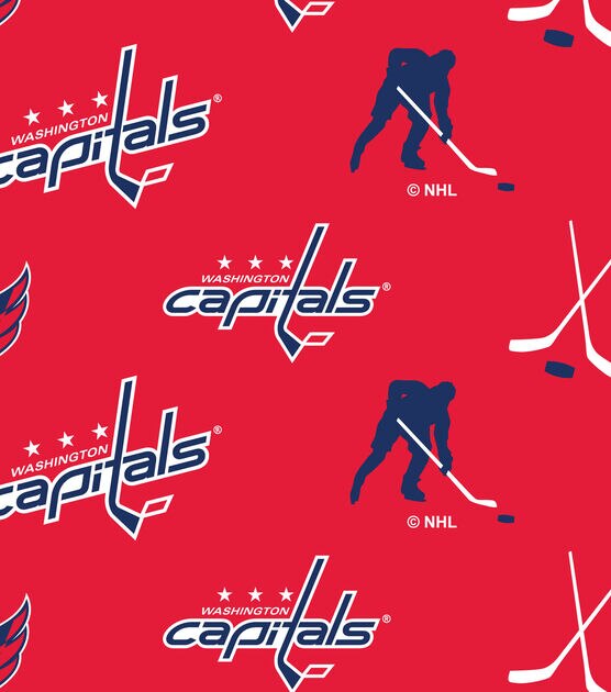 Washington Capitals Fleece Fabric Tossed