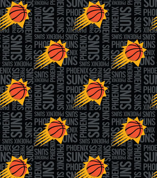 Phoenix Suns Toss Wordmark Nba Fleece Fabric Joann