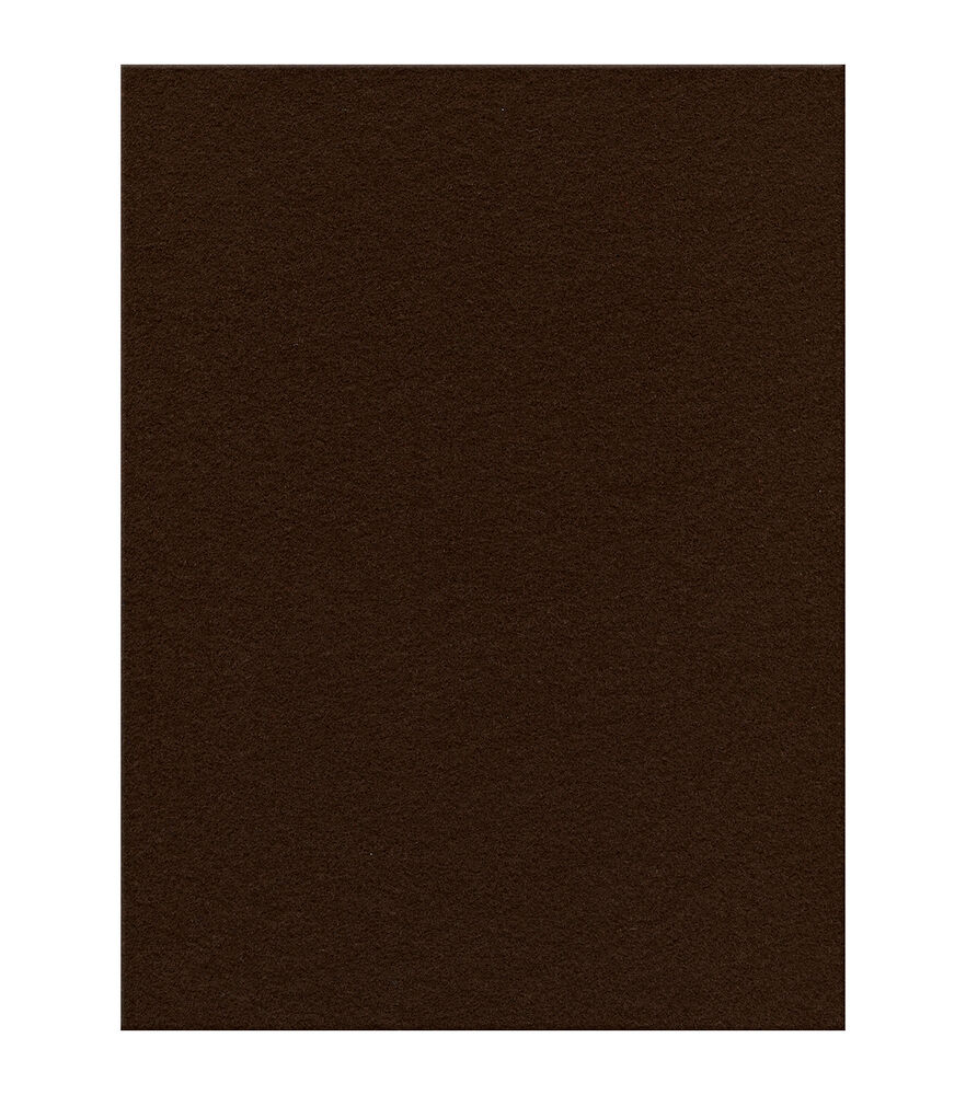 Kunin Presto Felt 9x12 Single Sheets, Cocoa Brown, swatch