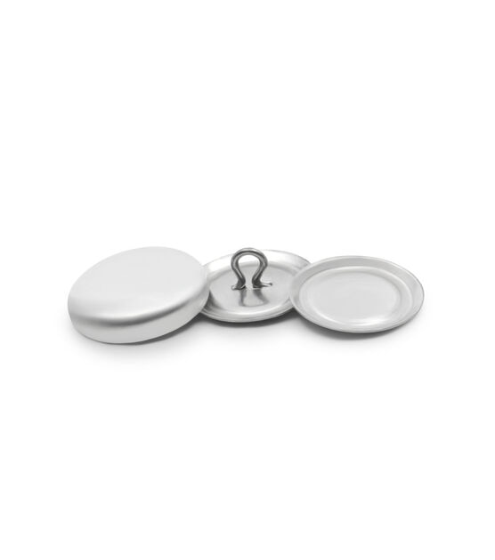 Dritz 3/4" Craft Cover Button Kit, 18 Sets, Nickel, , hi-res, image 2