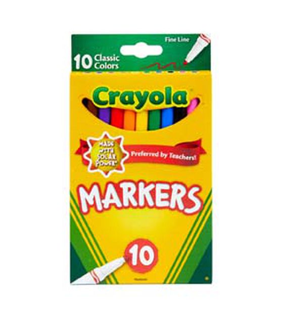 Crayola 10ct Classic Fine Line Markers