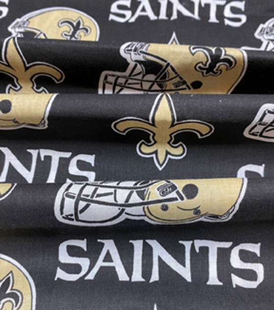Fabric Traditions New Orleans Saints Cotton Fabric Helmet Logo, , hi-res, image 3