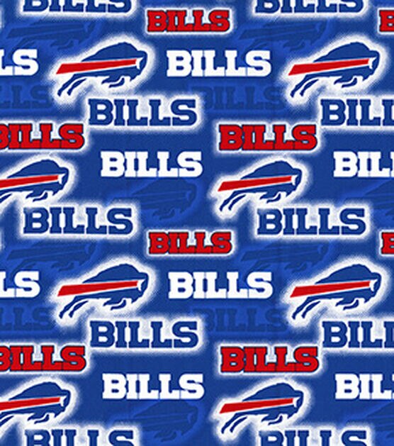 Buffalo Bills Vintage NFL Cotton Fabric Iron on Appliques, Patches