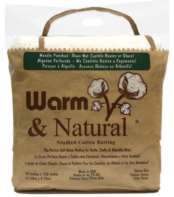 The Warm Company Warm & Natural Cotton Batting 90''x108''