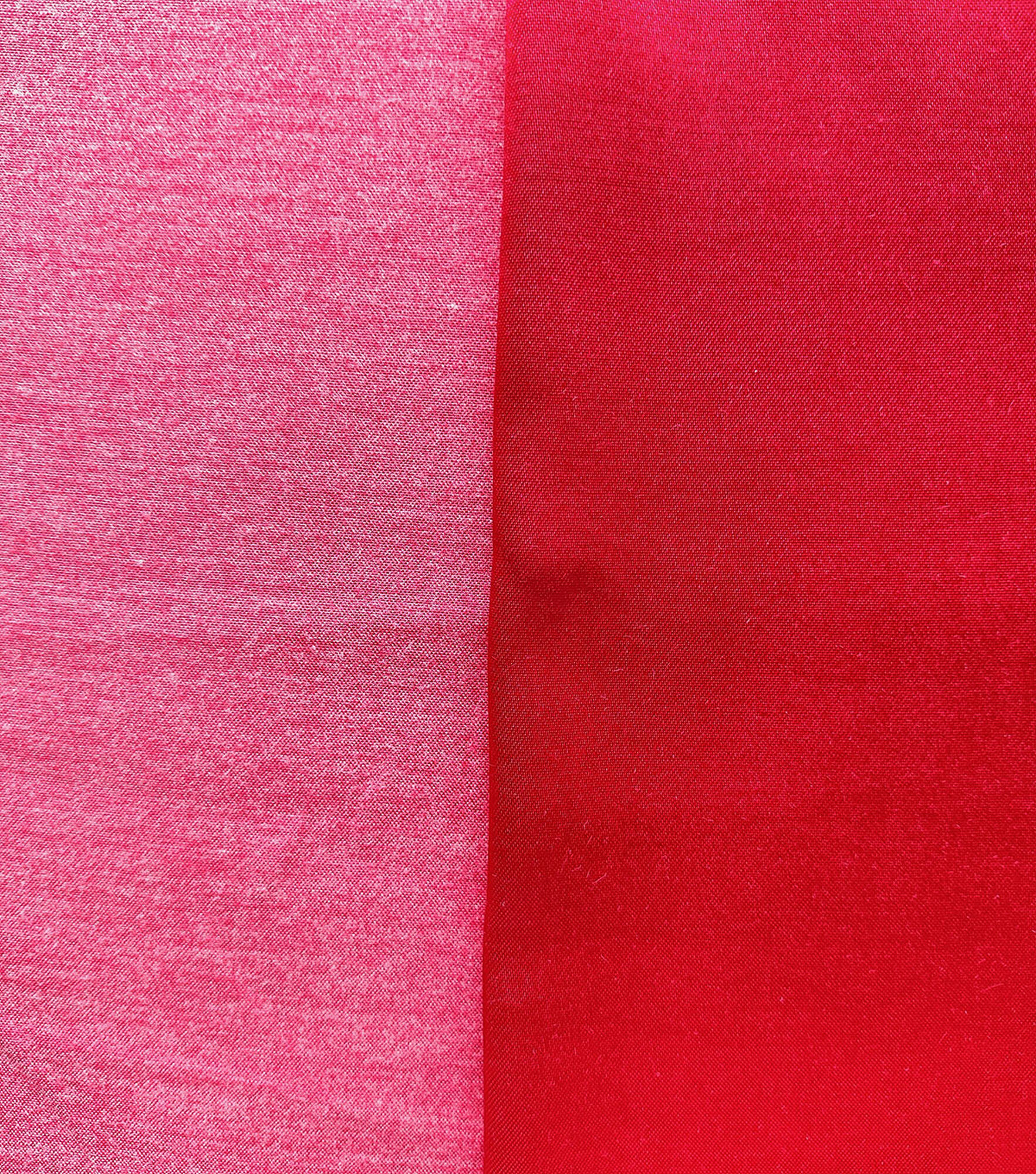 Flannel Back Satin Fabric, Red, hi-res