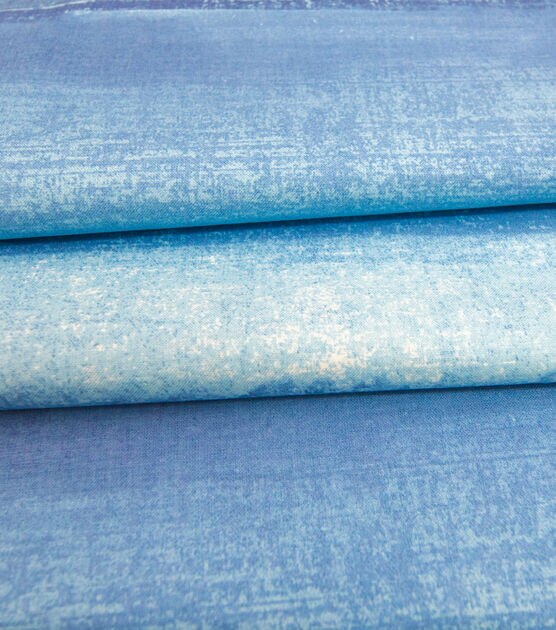 Blue Texture Organic Premium Cotton Fabric, , hi-res, image 4
