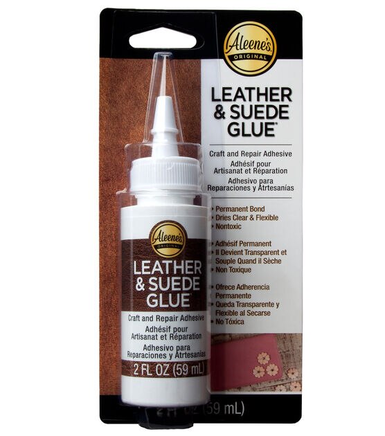 Cerca de Leather Glue，Adhesive Clear Color, Soft，Strong, Waterproof，Glue  for Leather Repair and bonding，2oz