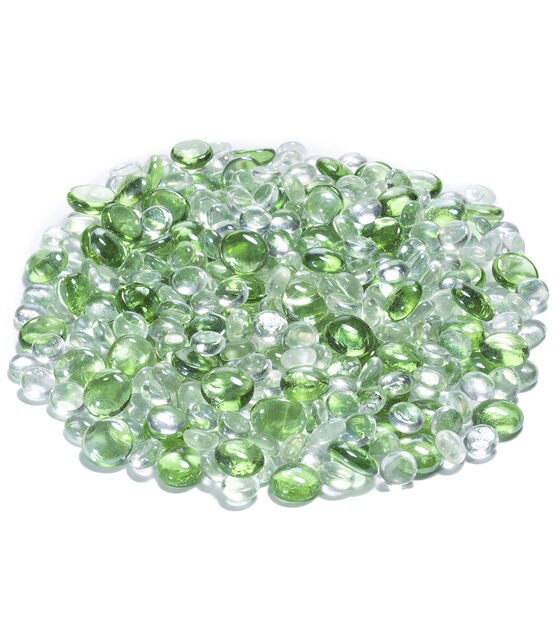 42oz Green Glass Gem Bowl Fillers by Bloom Room