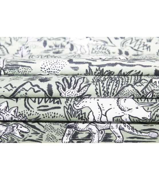 Super Snuggle Sketch Dino Flannel Fabric, , hi-res, image 4
