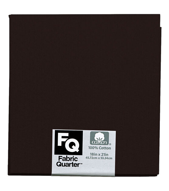 Brown 1 Piece Cotton Fabric Quarter