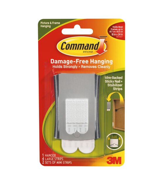Command Sticky Nail Wire Back Hanger