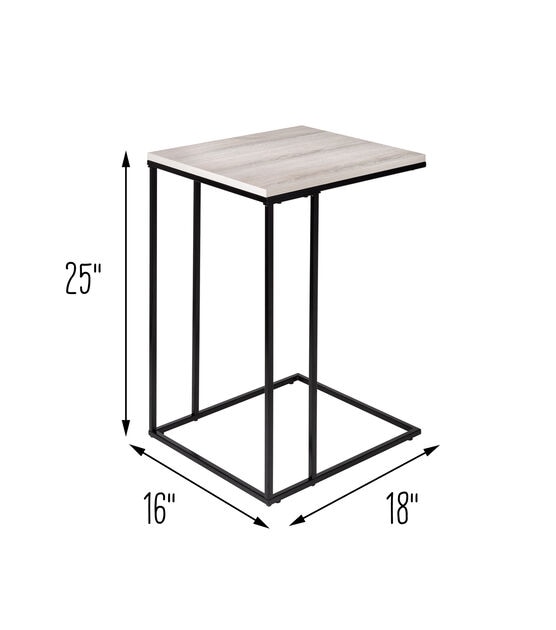 Honey Can Do Square End Table, , hi-res, image 9