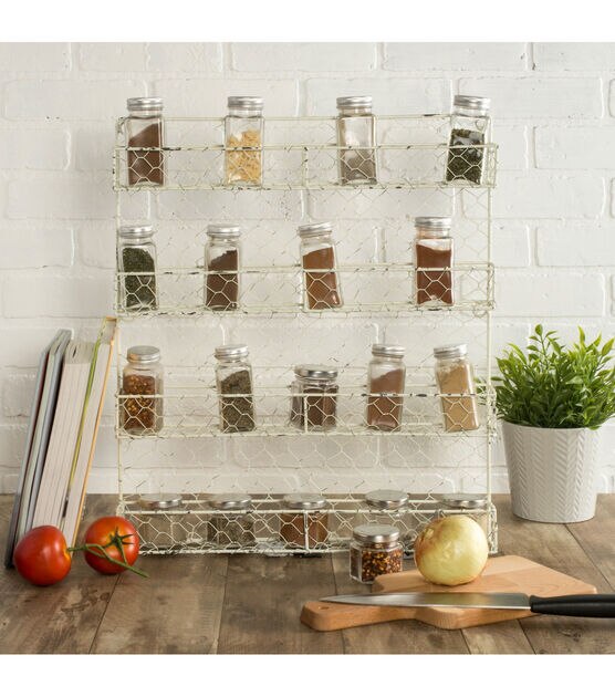 Design Imports 4 Row Chicken Wire Spice Rack, , hi-res, image 3