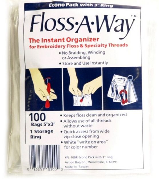 Floss A Way Econo Pack With 3" Ring