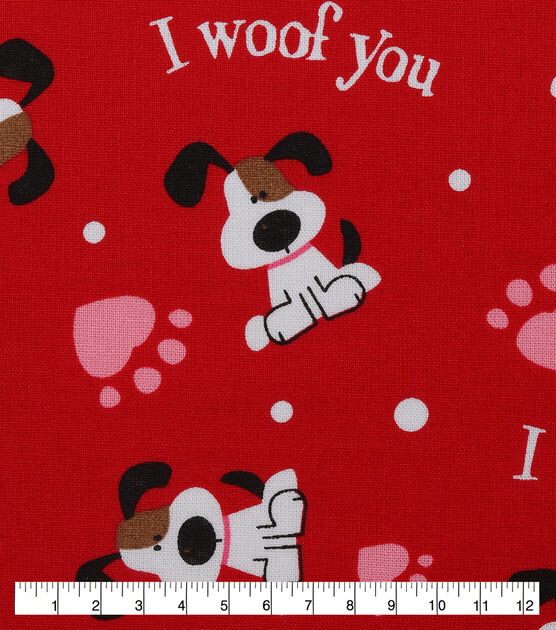 Woof Holiday Inspirations Valentine's Day Utility Fabric