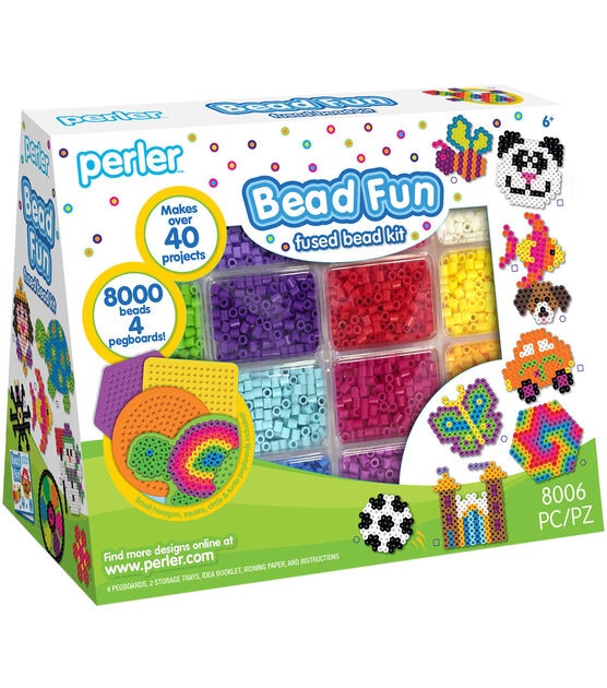 Perler Multi Mix Assorted Fuse Bead Bucket, 6000 pcs