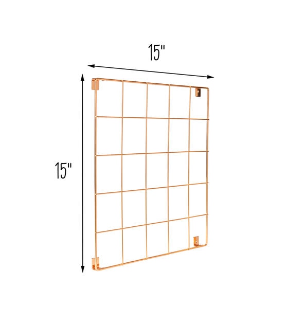 Honey Can Do 8pc Wire Wall Grid Copper, , hi-res, image 3