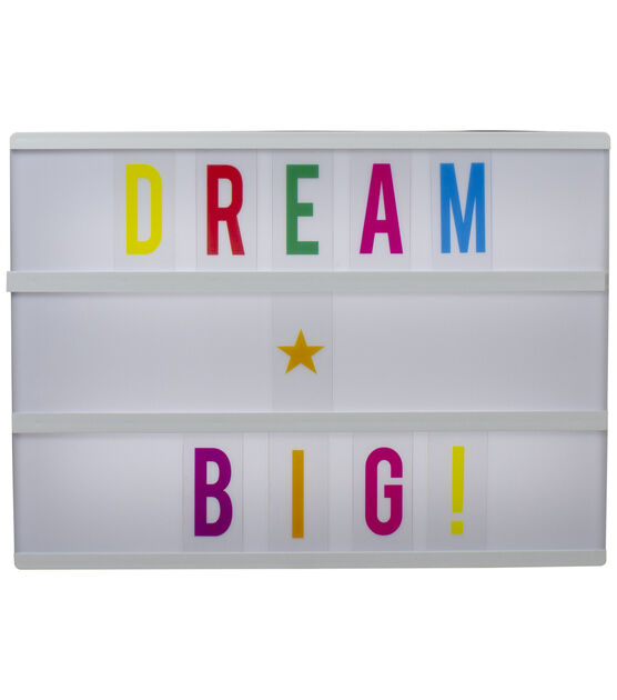 Northlight 12" LED Lighted Cinema Light Box with Letters and Numbers
