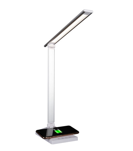 OttLite LED Desk Lamp with Wireless Charging Stand