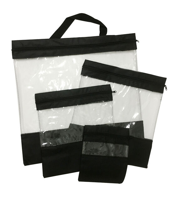 Sullivan's 4ct Clear Assortment Sewing Organizer Storage Bags, , hi-res, image 2