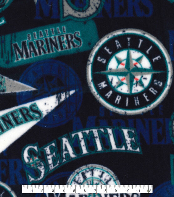 Fabric Traditions Seattle Mariners Fleece Fabric Vintage, , hi-res, image 2