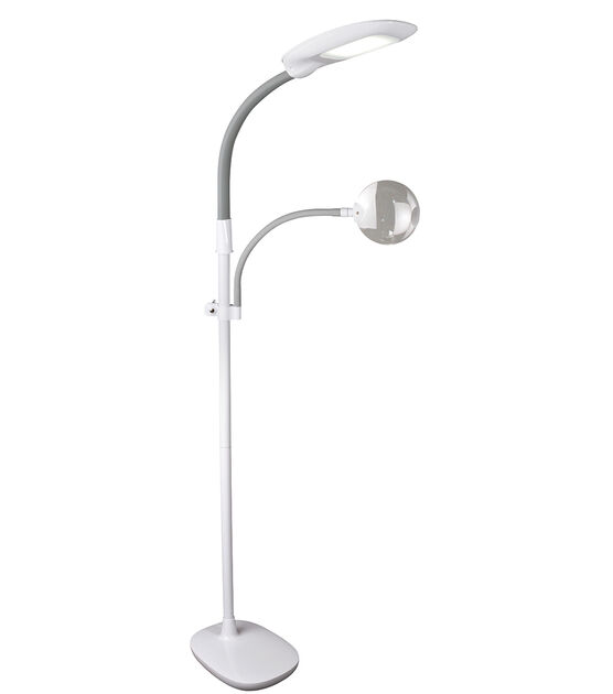 Ottlite Dimmable Led Craft Floor Lamp With Magnifier Joann Ottlite Dimmable Led Craft Floor Lamp, Ottlite Floor Lamp Joann