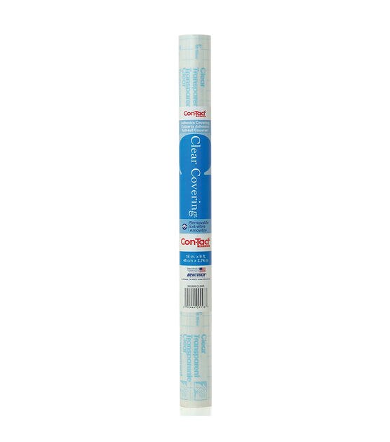 Kittrich 18" x 9' Clear Covering Adhesive Rolls 6pk