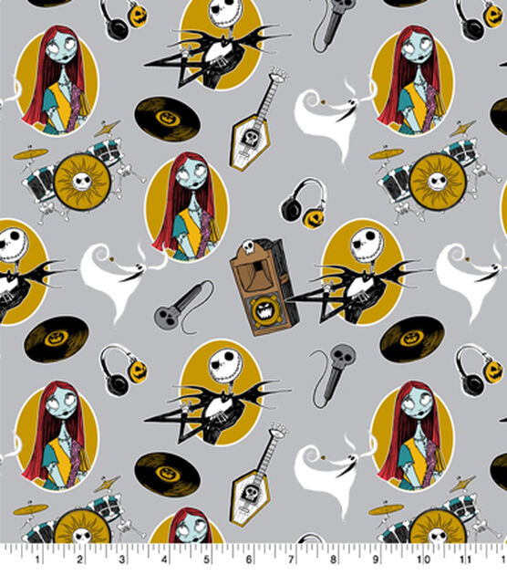 Happy Times Nightmare Before Christmas Flannel Fabric, , hi-res, image 2
