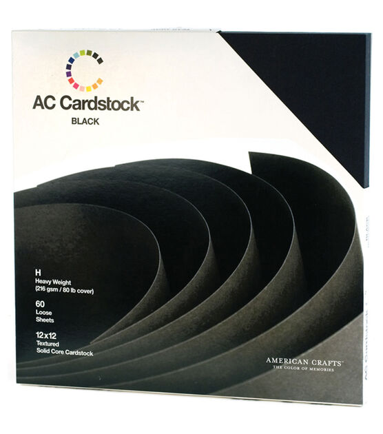 American Crafts AMC Cardstock 12x12 Glitter Sunflower