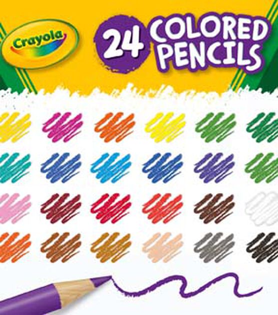 Crayola 24ct Bright Long Colored Pencils, , hi-res, image 8
