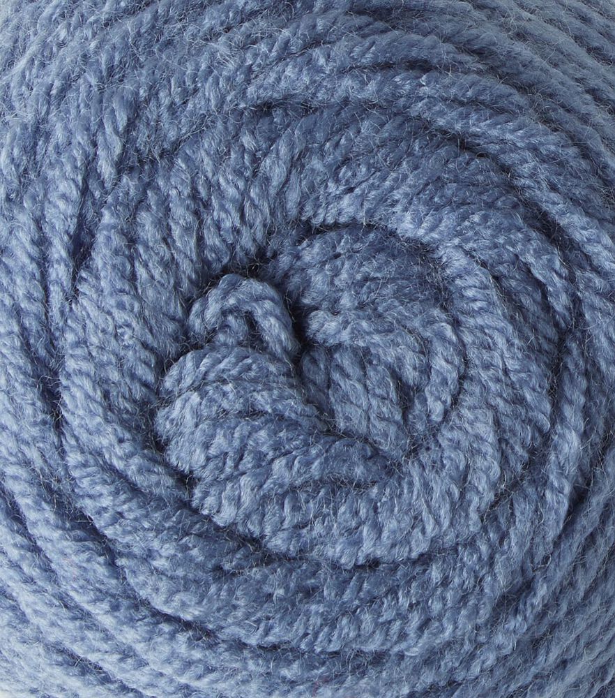 Solid Worsted Acrylic 380yd Value Yarn by Big Twist, Denim Blue, swatch, image 42