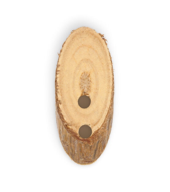 Dritz 2" Wood Grain Sustainable Oval 2 Hole Buttons 3pk, , hi-res, image 4