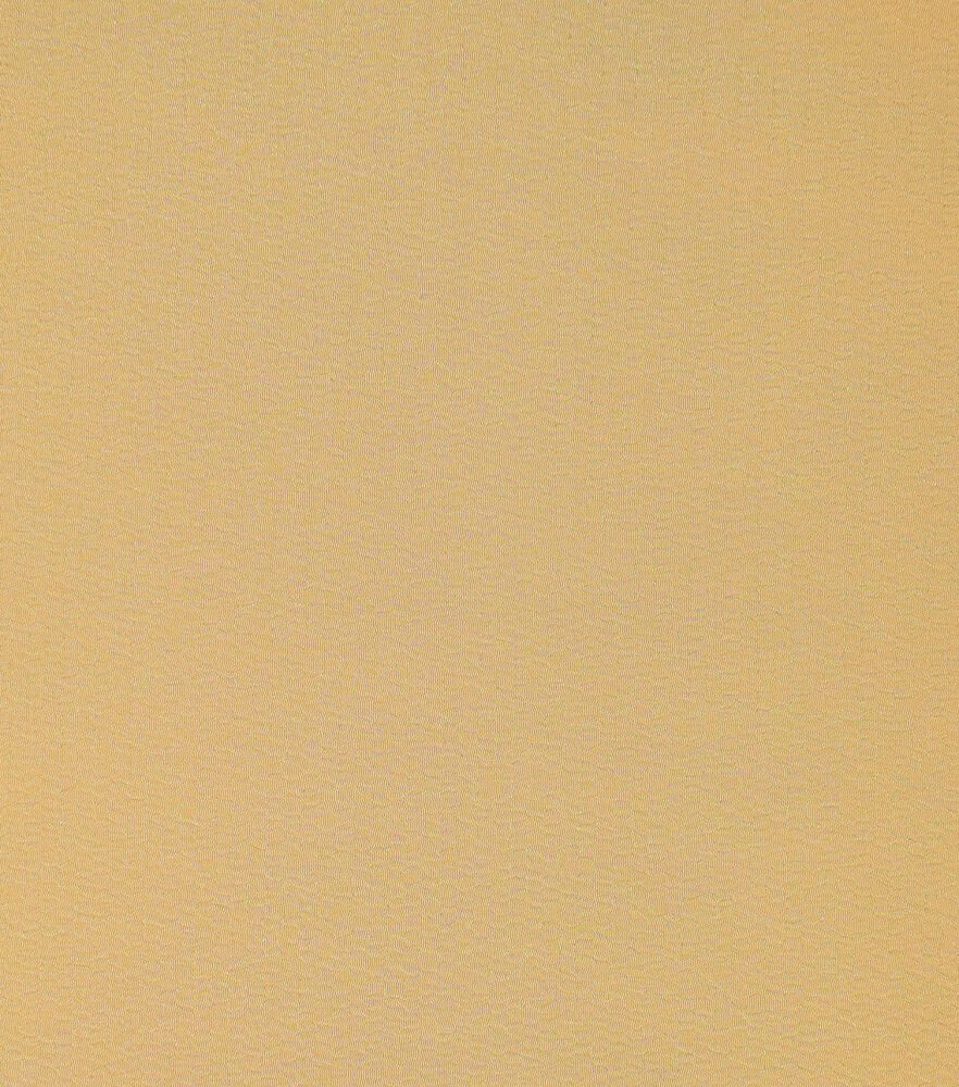 Silky Solids Textured Polyester Crepe Fabric Solids, Mineral Yellow, swatch, image 1