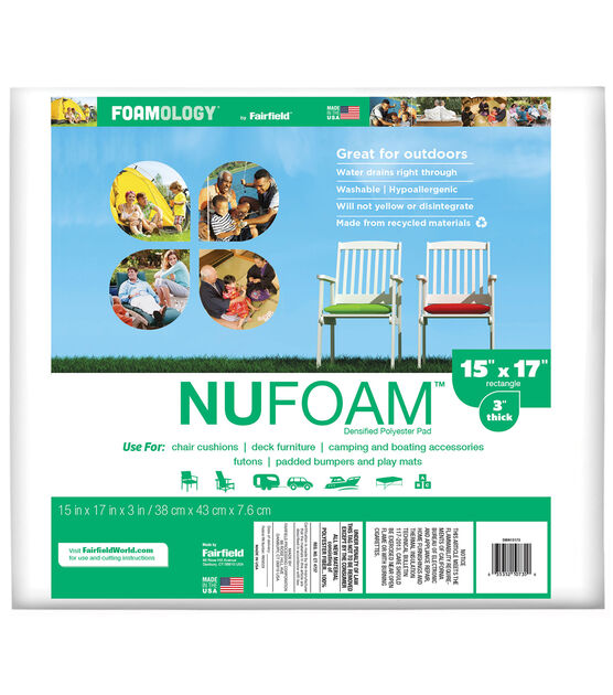 NuFoam Outdoor Safe Pad 15"x17"x3" thick